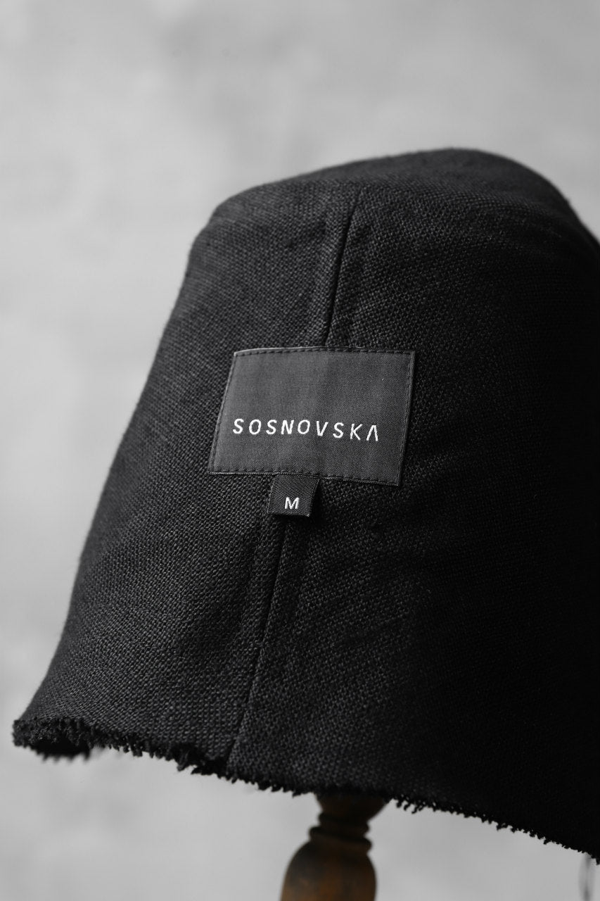 SOSNOVSKA RIPPED STRUCTUAL HAT (BLACK)