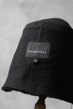 画像をギャラリービューアに読み込む, SOSNOVSKA RIPPED STRUCTUAL HAT (BLACK)