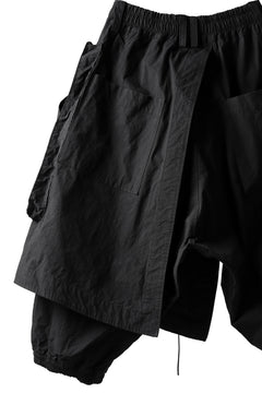 画像をギャラリービューアに読み込む, A.F ARTEFACT WRAP SKIRT COMBI MILITARY SHORTS / BLEND WOVEN (BLACK)