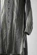Load image into Gallery viewer, A.F ARTEFACT exclusive COMPOSITE STRIPE LONG SHIRT / ORGANIC LINEN (STRIPE)