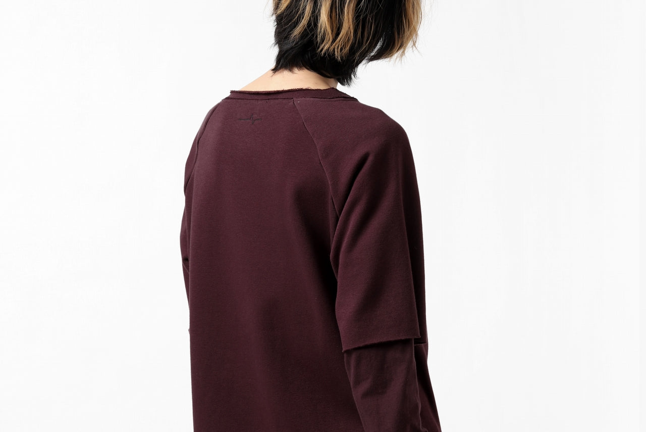 FIRST AID TO THE INJURED LAYERED SLEEVE TOPS / FRENCH TERRY + JERSEY (OXE)