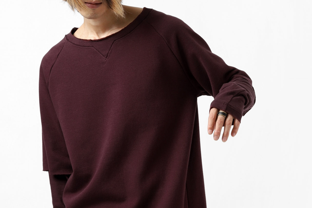 FIRST AID TO THE INJURED LAYERED SLEEVE TOPS / FRENCH TERRY + JERSEY (OXE)