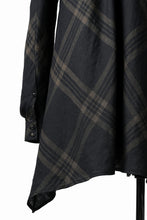 Load image into Gallery viewer, Aleksandr Manamis Crossed Plaid Shirt (Black)