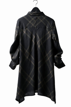 Load image into Gallery viewer, Aleksandr Manamis Crossed Plaid Shirt (Black)