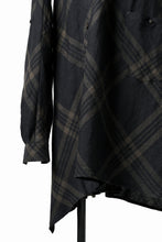 Load image into Gallery viewer, Aleksandr Manamis Crossed Plaid Shirt (Black)