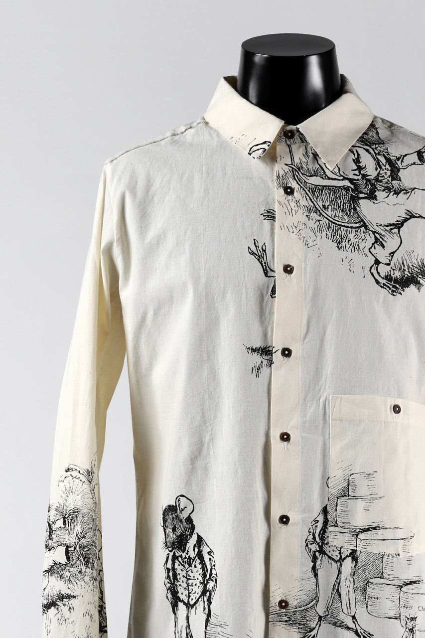 Aleksandr Manamis Fable Patterned Shirt (ECRU)