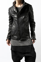 画像をギャラリービューアに読み込む, incarnation exclusive HORSE LEATHER RAGLAN DARTS SHOULDER JACKET (OVERLOCK STITCHLESS) (BLACK)