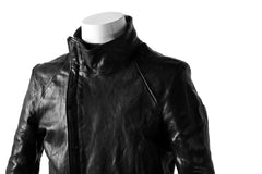 画像をギャラリービューアに読み込む, incarnation exclusive HORSE LEATHER RAGLAN DARTS SHOULDER JACKET (OVERLOCK STITCHLESS) (BLACK)