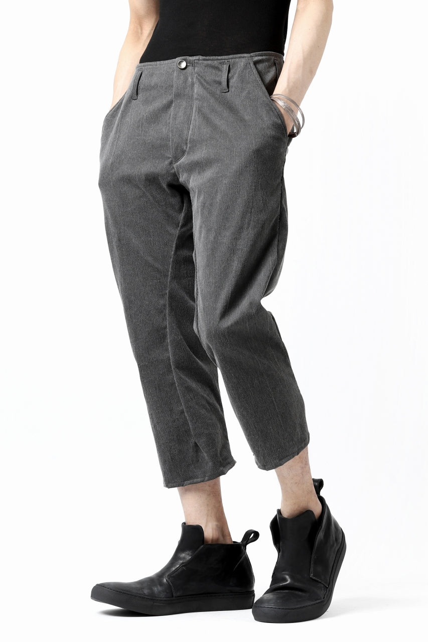 画像をギャラリービューアに読み込む, incarnation exclusive LONG DARTS CROPPED PANTS / EXPANDED WOVEN (GREY)