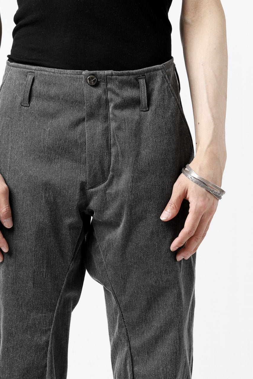 incarnation exclusive LONG DARTS CROPPED PANTS / EXPANDED WOVEN (GREY)