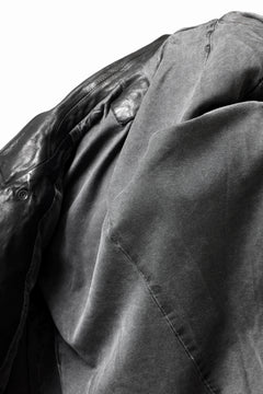 Load image into Gallery viewer, ISAMU KATAYAMA BACKLASH MOTO JACKET / ITALY-SHOULDER OBJECT DYED (BLACK)