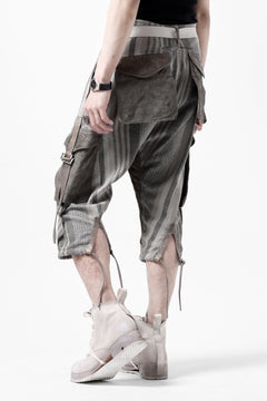 Load image into Gallery viewer, incarnation ARMY CARGO POCKET CROPPED PANT MP-1C / COTTON + HORSE LEATHER (81N)