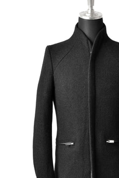 Load image into Gallery viewer, N/07 exclusive Padded Middle Coat / Wool Double-weave (DOUBLE BLACK)
