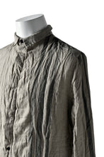 Load image into Gallery viewer, Aleksandr Manamis DARK SAND STRIPE LONG SHIRT