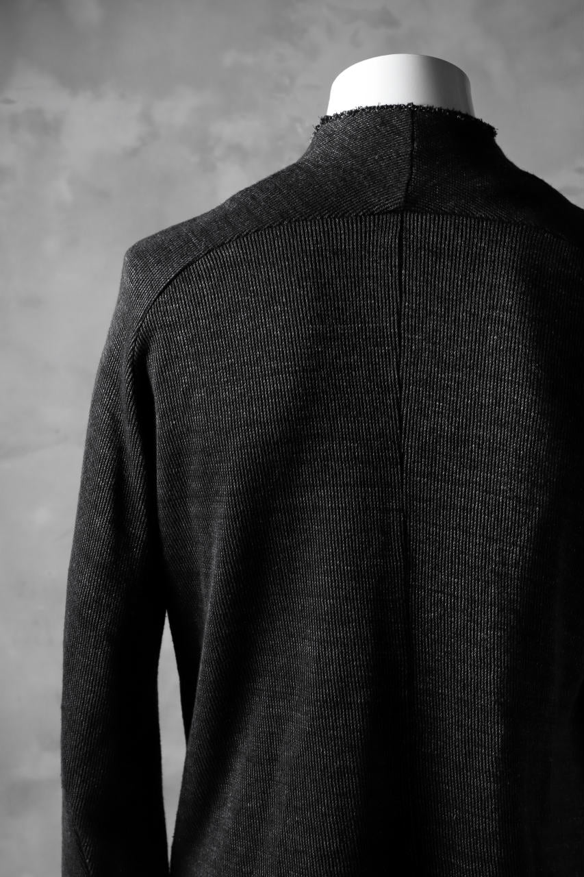 Load image into Gallery viewer, blackcrow raglan zip blouson / cotton&amp;hemp double faces (charcoal)