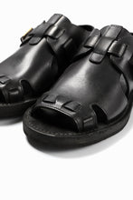 画像をギャラリービューアに読み込む, sus-sous sandal shoes / italy oiled cow leather *hand dyed (BLACK BROWN)