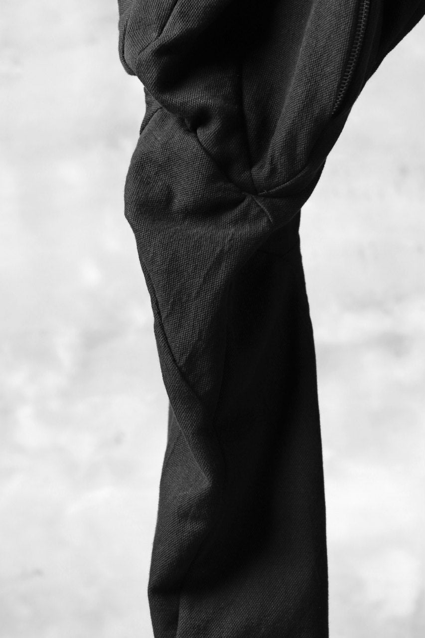 LEON EMANUEL BLANCK exclusive DISTORTION MUSCLE POCKET PANTS / MORPH TWILL (BLACK)