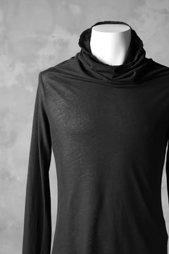 Load image into Gallery viewer, RUNDHOLZ DIP DRAPE TURTLE NECK LONG SLEEVE TEE (CARBON DYED)