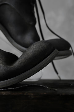 画像をギャラリービューアに読み込む, prtl &quot;one make&quot; Lace Up Boots (JAPAN Cow Reversed Leather / Hand Dyed BLACK)