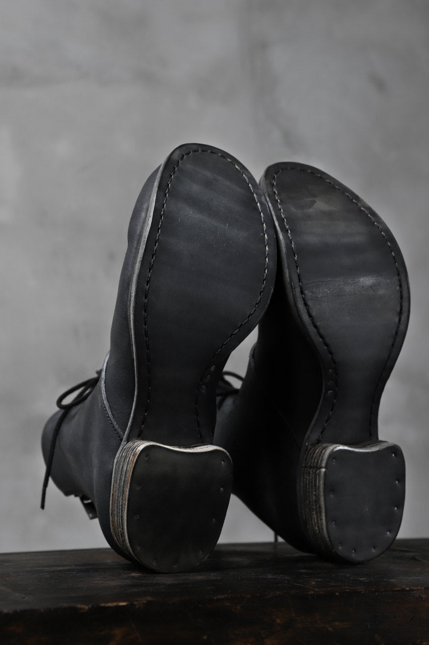 Portaille exclusive PL20 Laced Zip Boots (FILED STEER / BLACK)