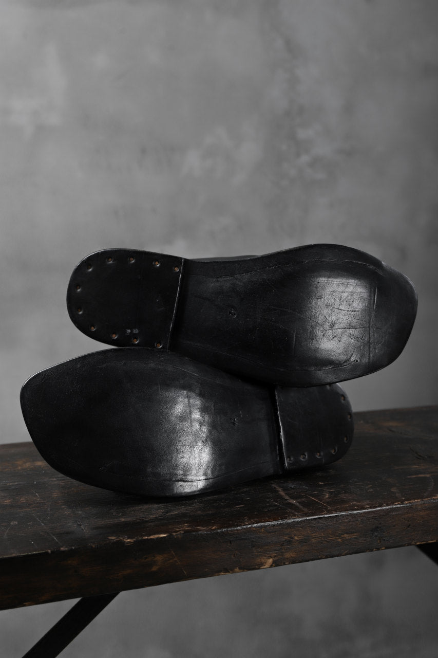 Load image into Gallery viewer, DIMISSIANOS &amp; MILLER mule w toe-ring sandals / calf leather full grain (BLACK)