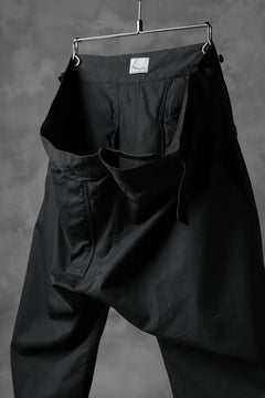 Load image into Gallery viewer, daska wrap pants / organic chino (SUMI-KURO)