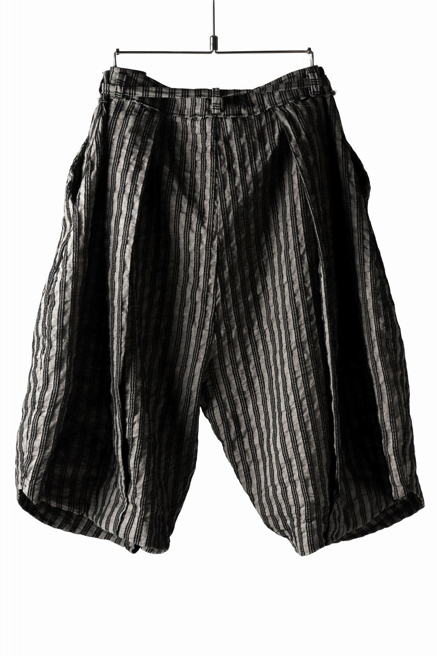 Load image into Gallery viewer, un-namable exclusive Tulip Wide Short Pants (Sarti Stripe)