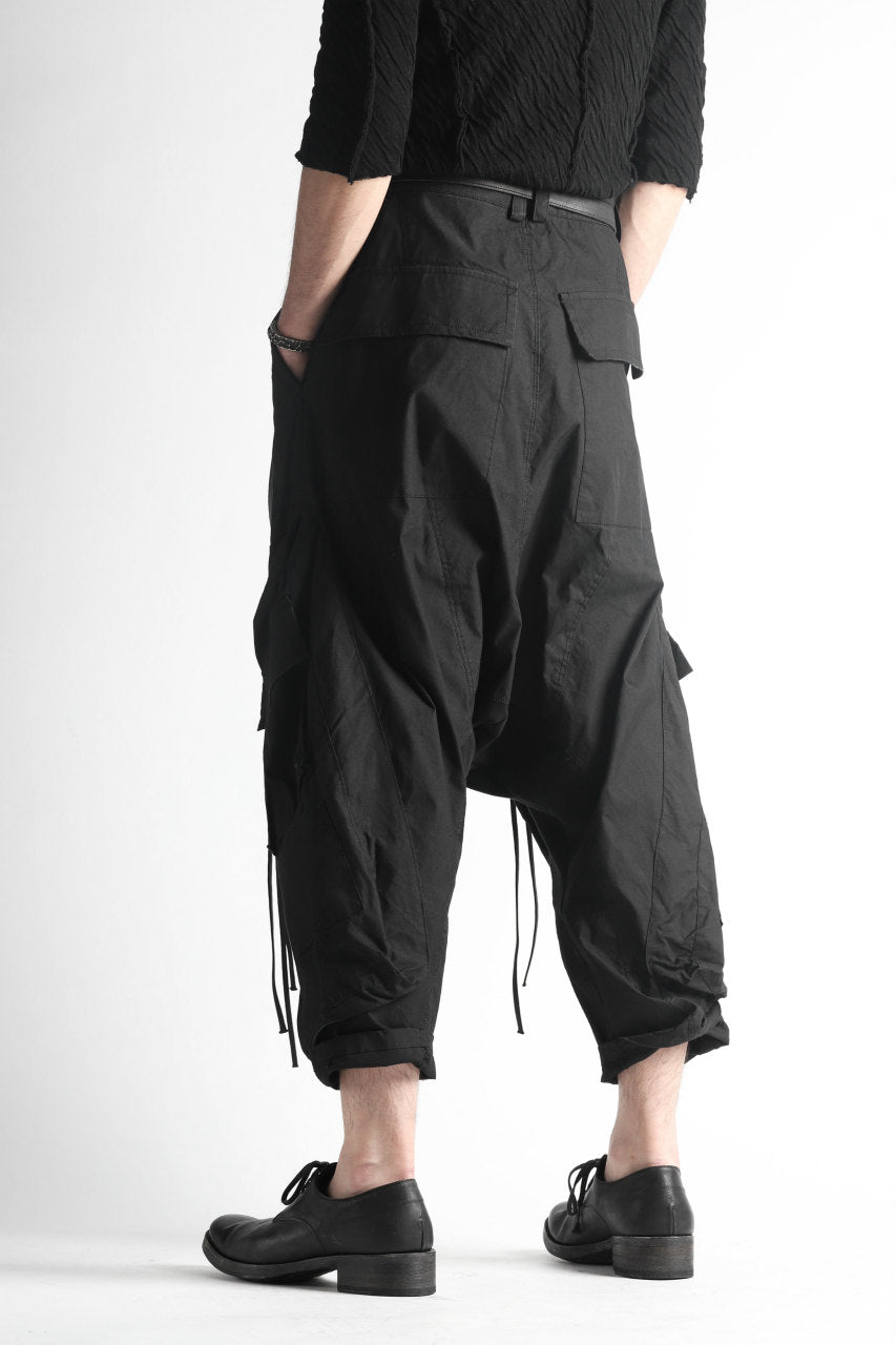A.F ARTEFACT MILITARY SAROUEL WIDE PANTS / ZIP DOUBLE STRUCTURE 