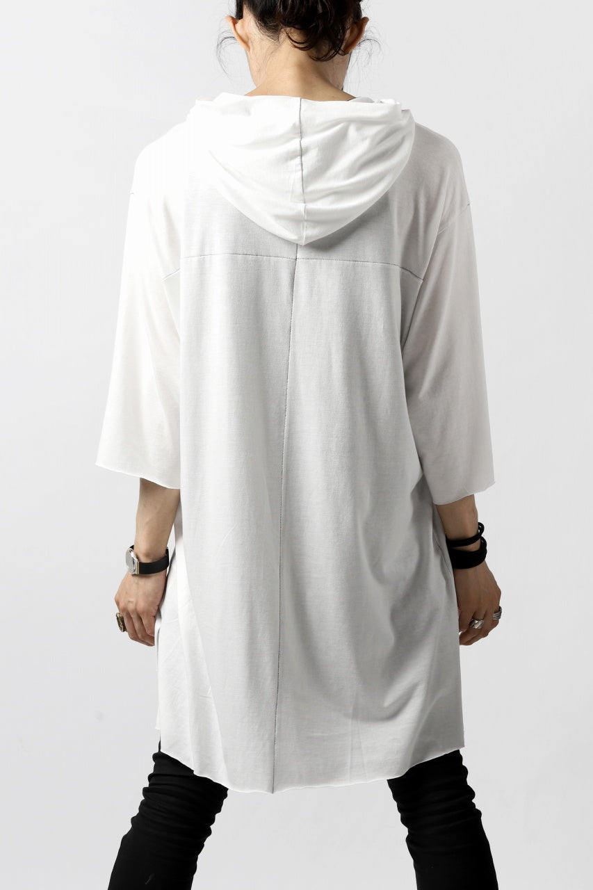 Load image into Gallery viewer, A.F ARTEFACT RELAX HOODIE TOPS / COTTON JERSEY (WHITE)