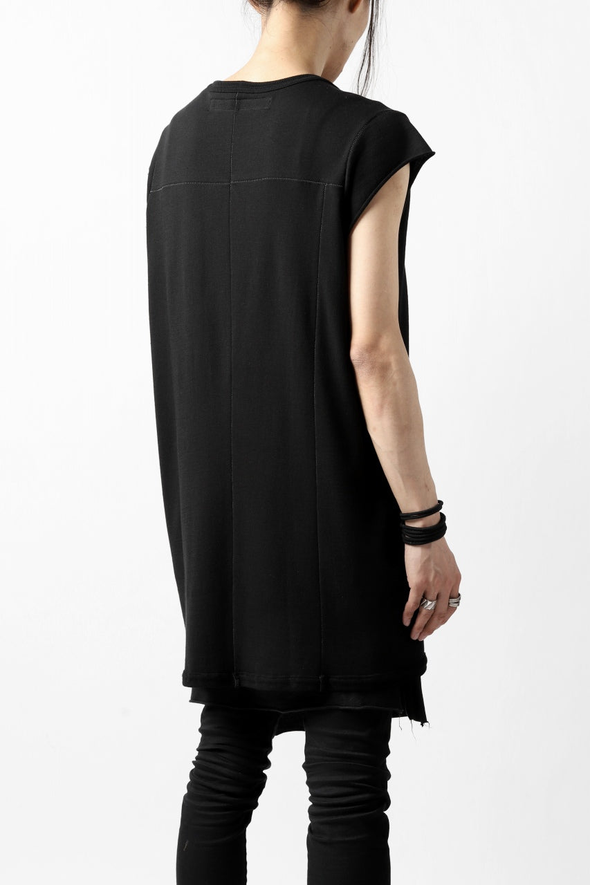 A.F ARTEFACT FRENCH-TERRY LONG TOPS (BLACK)