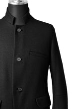 画像をギャラリービューアに読み込む, SOSNOVSKA DOUBLE WOOL JERSEY JACKET (BLACK)