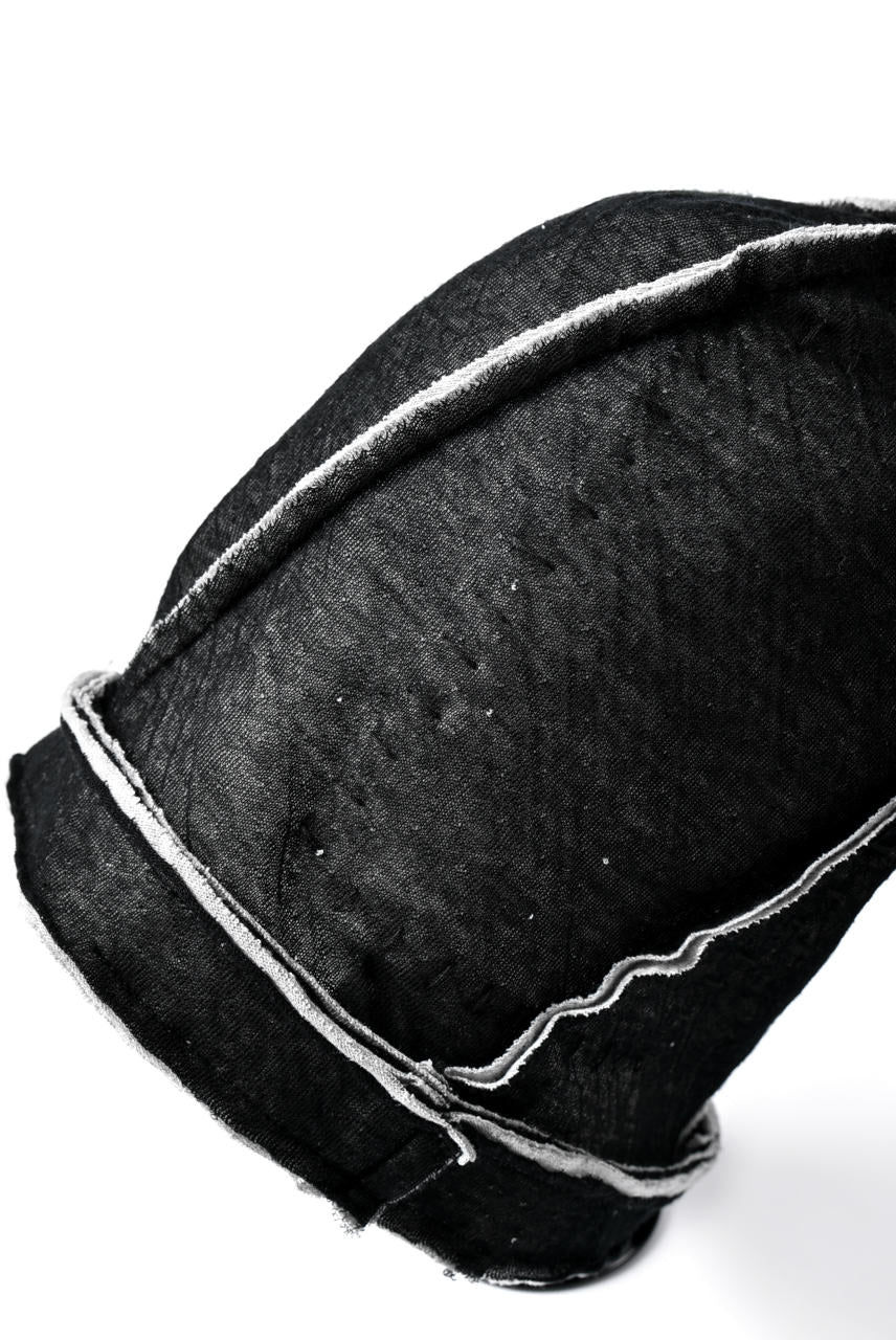 SOSNOVSKA SHABBY EDGES CAP (BLACK×GREY)