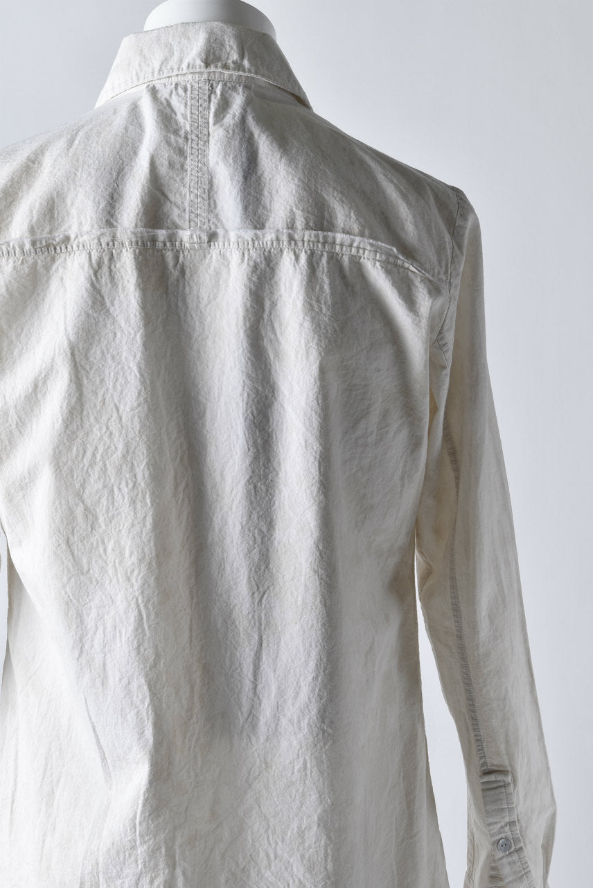 Load image into Gallery viewer, Aleksandr Manamis LAYERED PLACKET SHIRT / Tea Stain Dyed