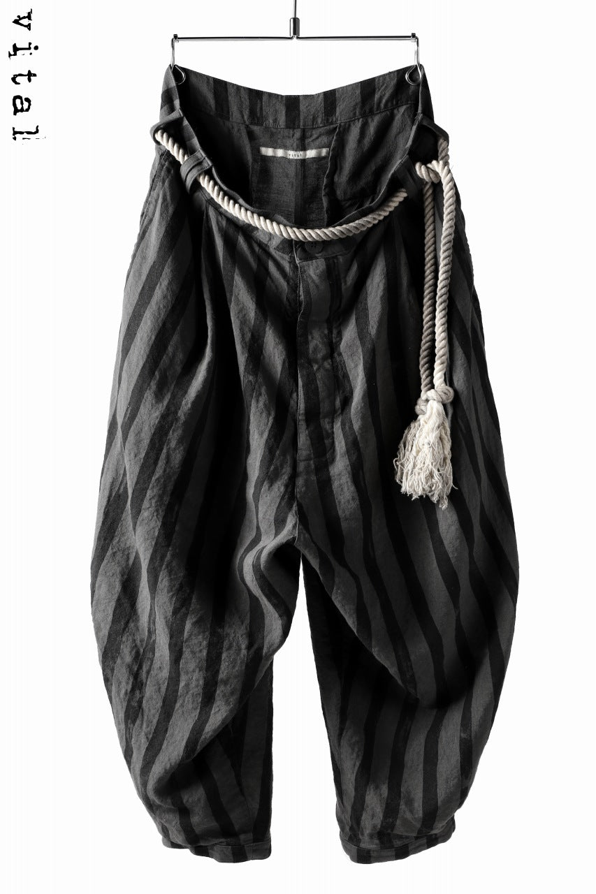 vital pure linen roped tuck pants リネンパンツ