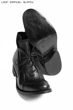 画像をギャラリービューアに読み込む, LEON EMANUEL BLANCK DISTORTION POINTED DERBY / GUIDI HORSE LEATHER (BLACK)
