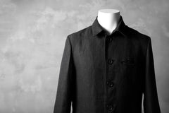 画像をギャラリービューアに読み込む, blackcrow shirt-collar 5B jacket / hemp (black)