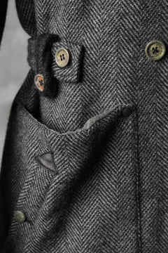 Load image into Gallery viewer, daska &quot;ATELIER COAT&quot; / herringbone wool (GREY)