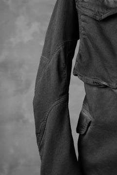 画像をギャラリービューアに読み込む, RUNDHOLZ DIP COVERED FRONT MILITARY JACKET (CARBON DYED)