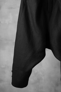 画像をギャラリービューアに読み込む, SOSNOVSKA exclusive CLOWN STYLE LINEN PANTS (BLACK)