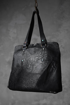 Load image into Gallery viewer, ierib exclusive onepiece tote bag / waxy JP culatta (BLACK)