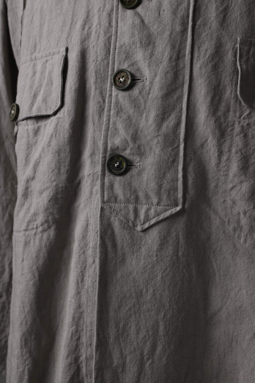 daska "tirel" cock shirt / sun-dried linen (LIGHT GREY)
