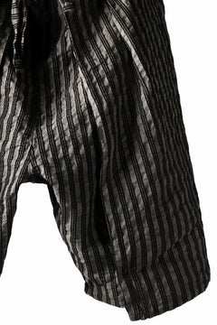 画像をギャラリービューアに読み込む, un-namable exclusive Tulip Wide Short Pants / Sarti Stripe (STRIPED BLACK×WOOD)