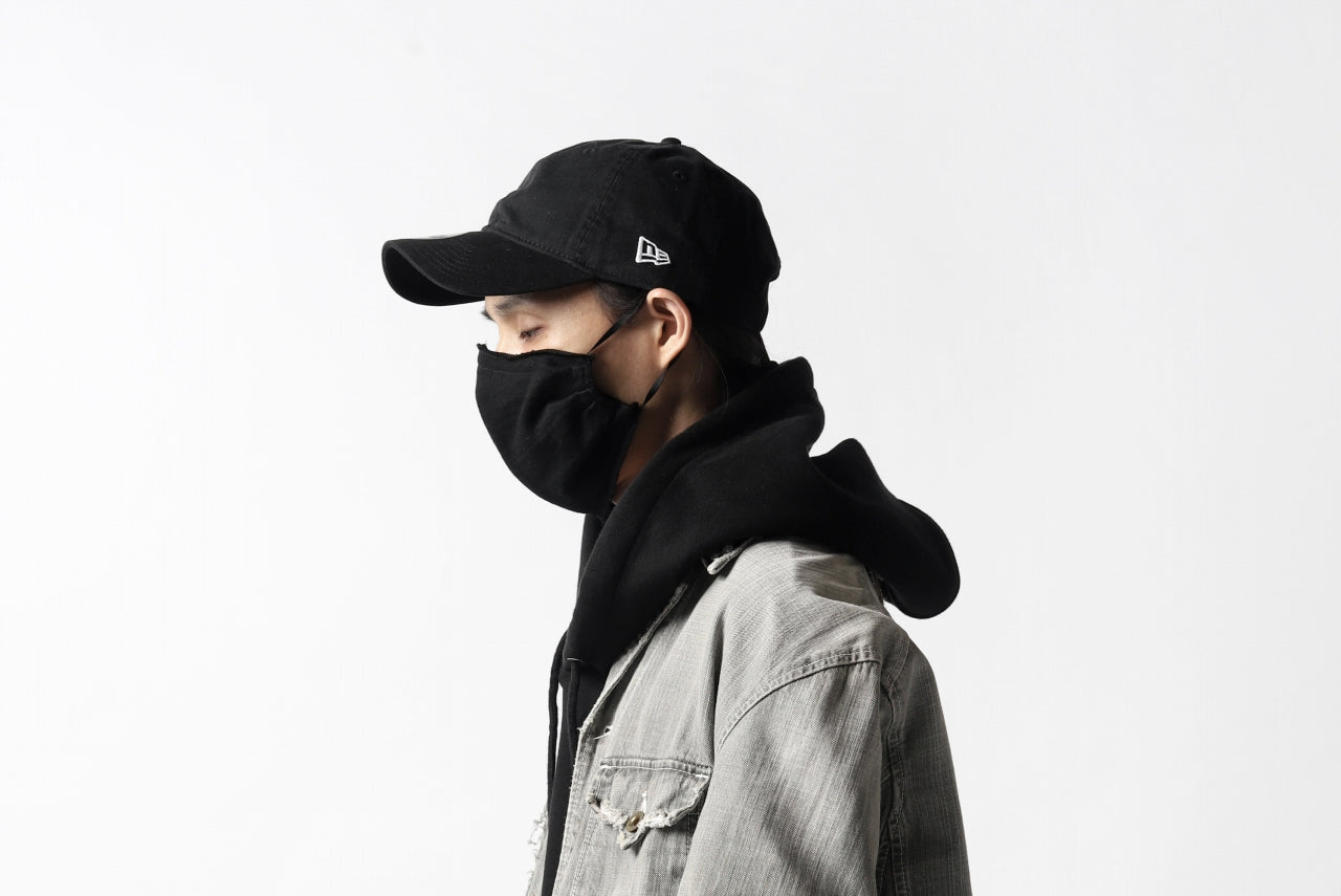 A.F ARTEFACT exclusive COVERED FACE MASK#2 / HEAVY JERSEY (BLACK)