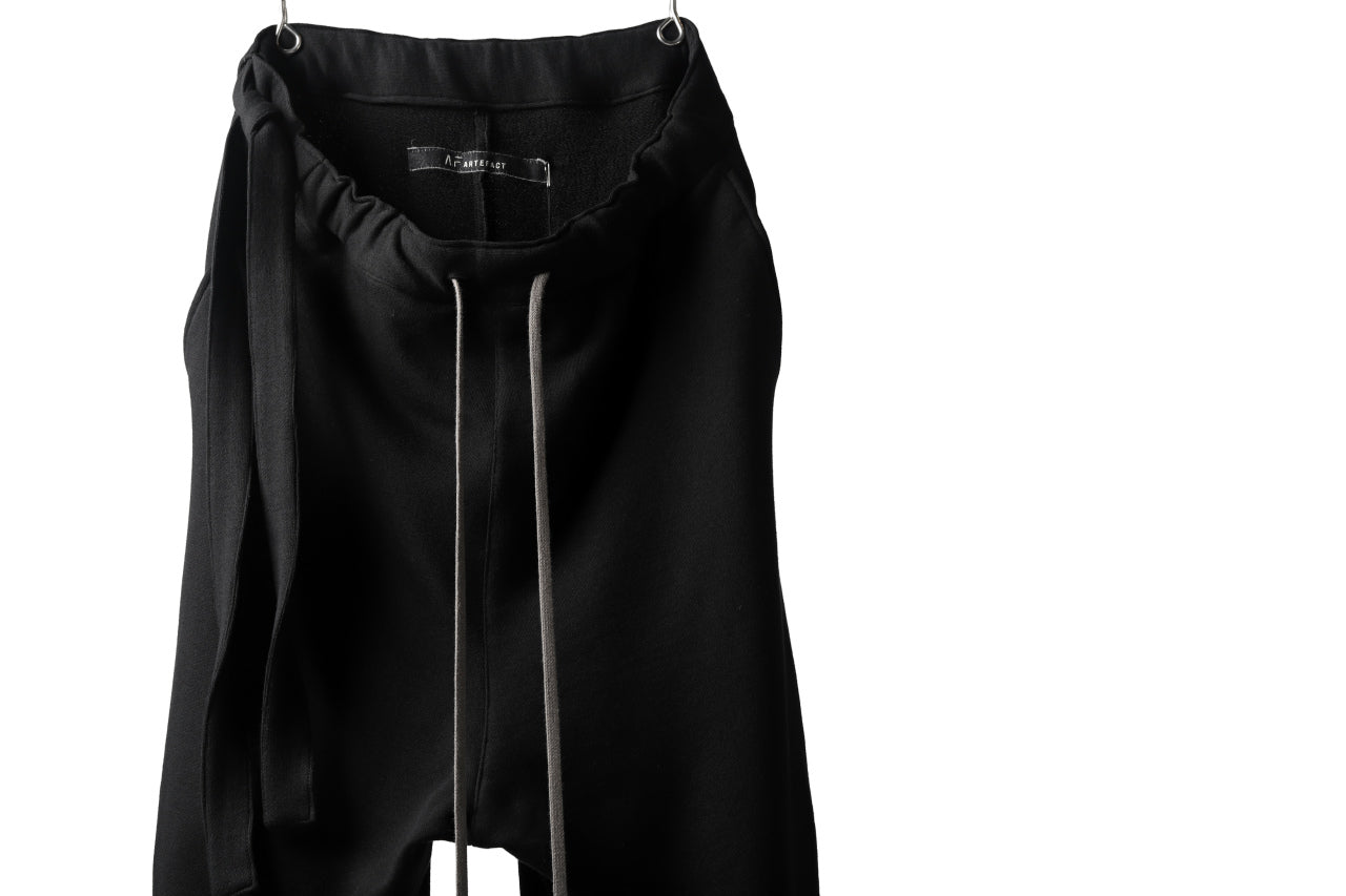 A.F ARTEFACT exclucive TUCKED VOLUME WIDE PANTS / L.WEIGHT SWEAT (BLACK)