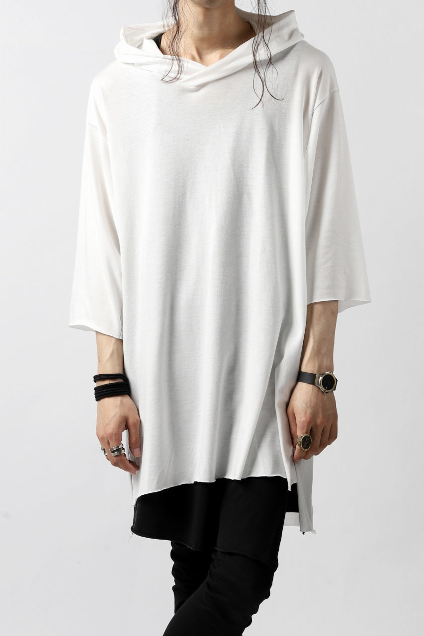 Load image into Gallery viewer, A.F ARTEFACT RELAX HOODIE TOPS / COTTON JERSEY (WHITE)