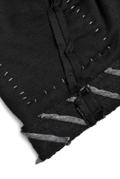 Load image into Gallery viewer, SOSNOVSKA DECONSTRUCTION DIAGONAL STRIPE KNITCAP (BLACK STRIPE)