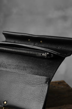 Load image into Gallery viewer, KLASICA LONG WALLET / TEMPESTI OILED COW BENDS LEATHER (BLACK)