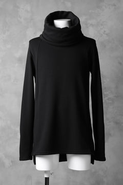 画像をギャラリービューアに読み込む, A.F ARTEFACT exclusive BomberHEAT® DRAPED HIGH NECK TOPS (BLACK)