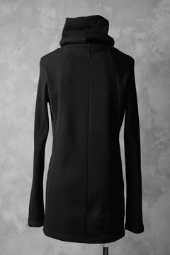 Load image into Gallery viewer, A.F ARTEFACT exclusive DUSTY WAFFLE DRAPED HIGH NECK TOPS (BLACK)