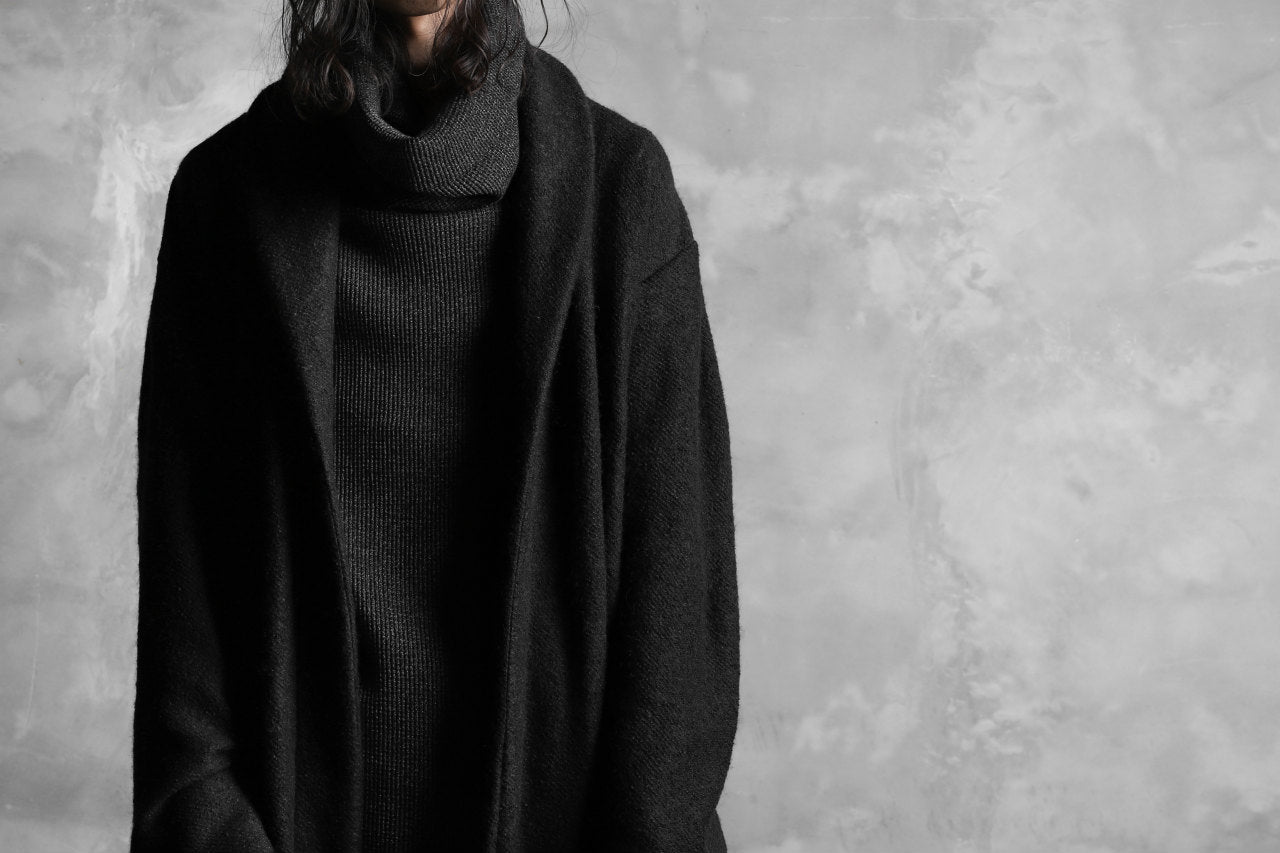 A.F ARTEFACT exclusive WARM GOWN COAT / COMPRESSED KNIT BOUCLE